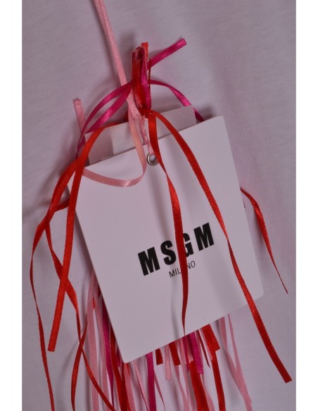 T‑shirt femme Msgm blanc coton