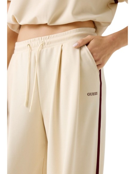 Pantalon femme Guess Active beige lacets