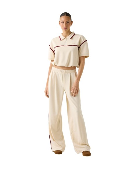 Pantalon femme Guess Active beige lacets