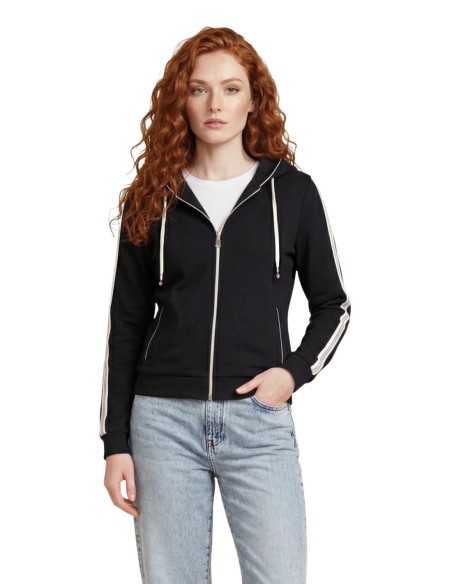 Sweat femme Guess Active noir capuche