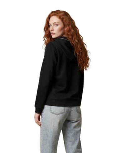 Sweat femme Guess Active noir capuche