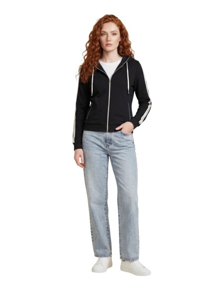 Sweat femme Guess Active noir capuche