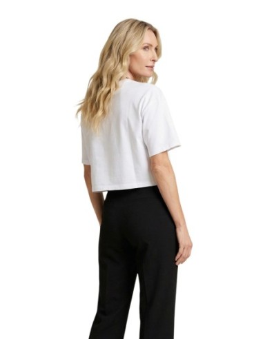 T-shirt femme Guess Active blanc imprimé fluid