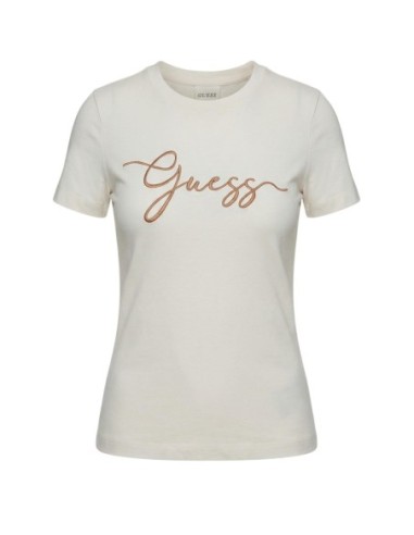 T‑shirt femme Guess Active beige imprimé