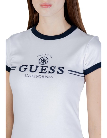 Robe femme Guess Active blanche imprimée