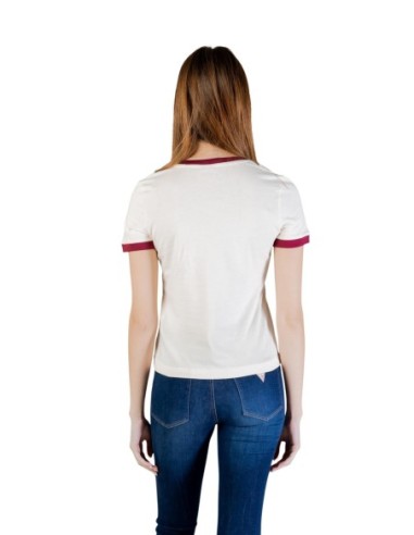 T‑shirt femme Guess Active beige coton