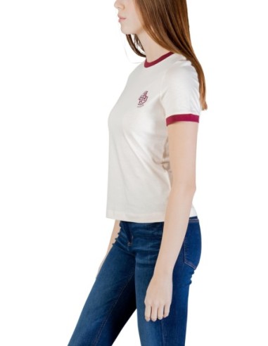 T‑shirt femme Guess Active beige coton