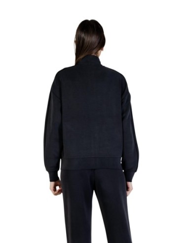 Sweat femme Guess Active noir zip highneck