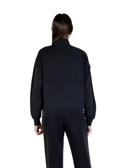 Sweat femme Guess Active noir zip highneck