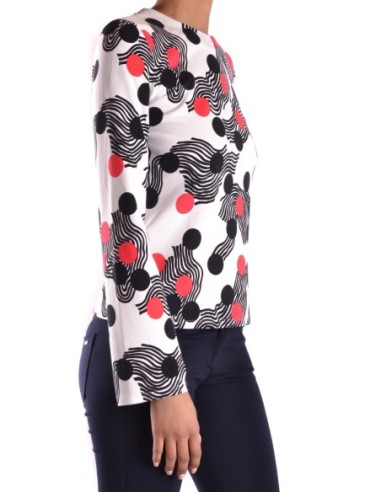 Pull femme MSGM blanc pois
