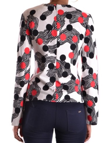Pull femme MSGM blanc pois
