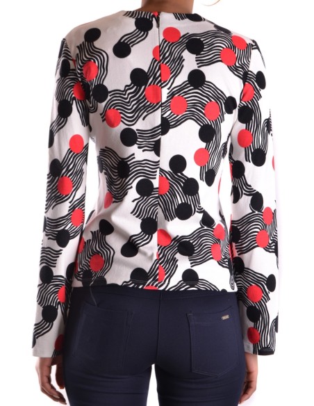 Pull femme MSGM blanc pois