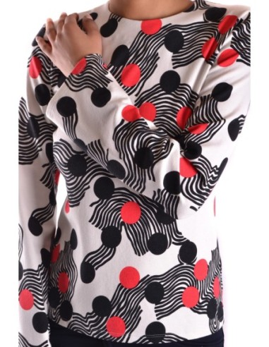 Pull femme MSGM blanc pois