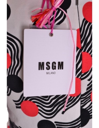 Pull femme MSGM blanc pois