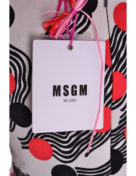 Pull femme MSGM blanc pois