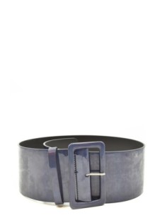 Ceinture femme MSGM bleu cuir