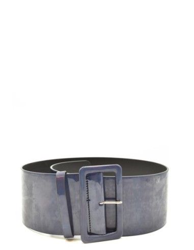 Ceinture femme MSGM bleu cuir