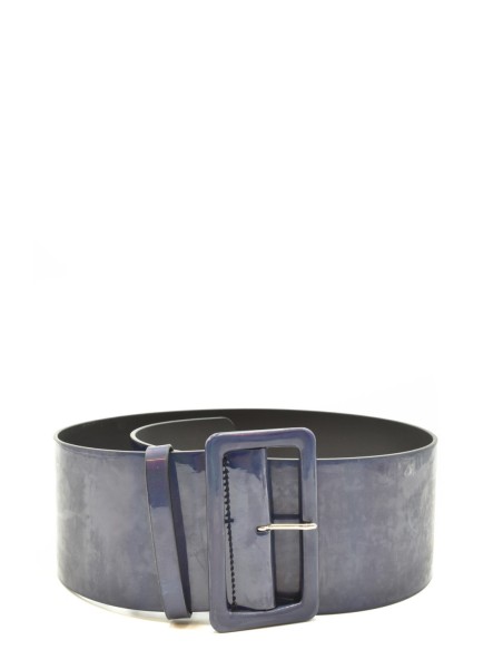 Ceinture femme MSGM bleu cuir