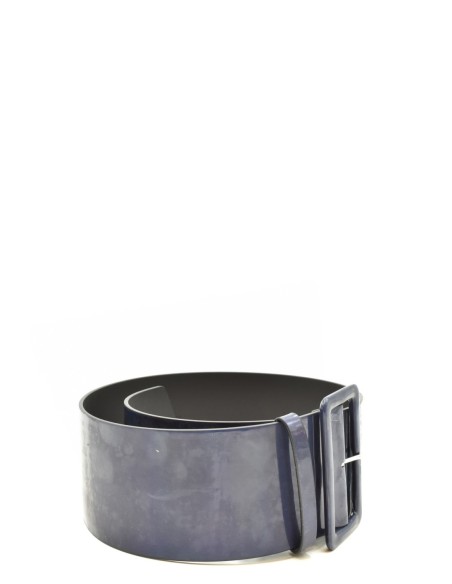 Ceinture femme MSGM bleu cuir