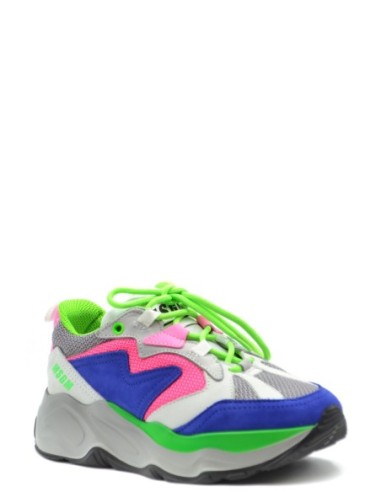 Baskets femme MSGM multicolores cuir