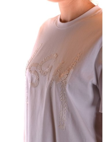 T‑shirt femme MSGM blanc paillettes