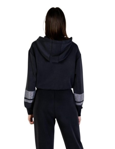 Sweat femme Guess Active noir capuche light