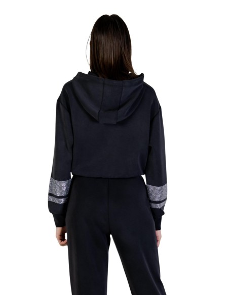 Sweat femme Guess Active noir capuche light