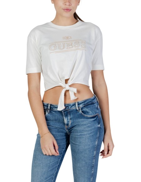 T‑shirt femme Guess Active blanc