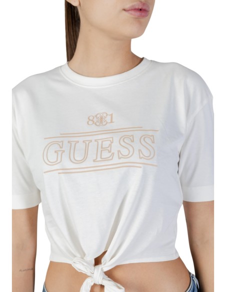 T‑shirt femme Guess Active blanc