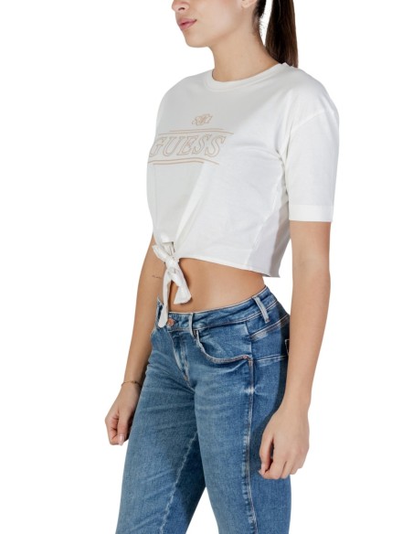 T‑shirt femme Guess Active blanc