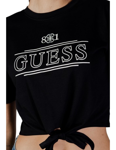 T‑shirt femme Guess Active noir imprimé