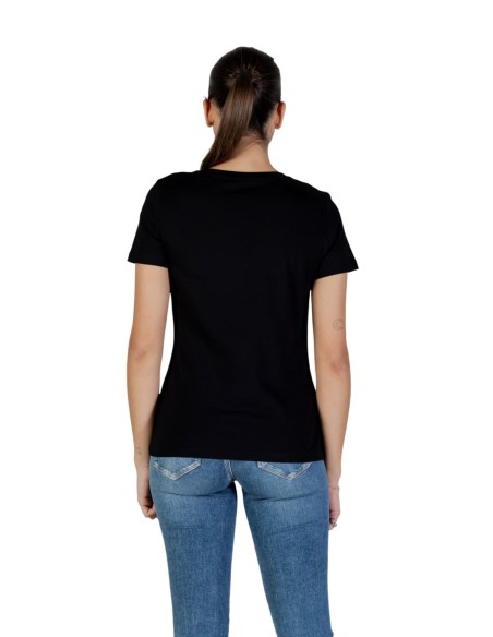 T‑shirt femme Guess Active noir imprimé