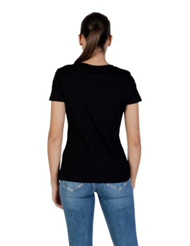 T-shirt femme Guess Active noir imprimé sport