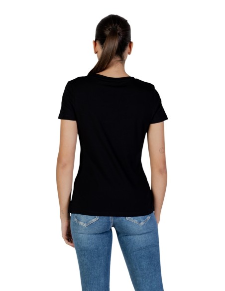 T-shirt femme Guess Active noir imprimé sport