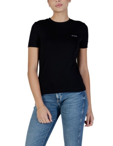 T-shirt femme Guess Active noir mono light