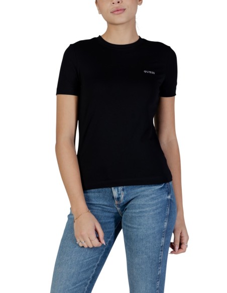 T-shirt femme Guess Active noir mono light