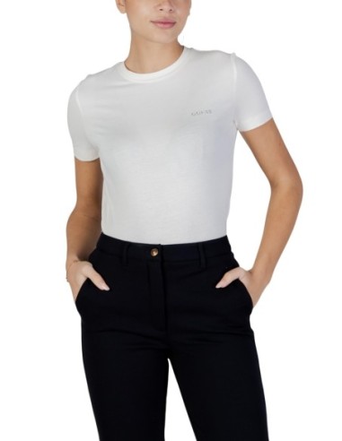 T-shirt femme Guess Active blanc mono light