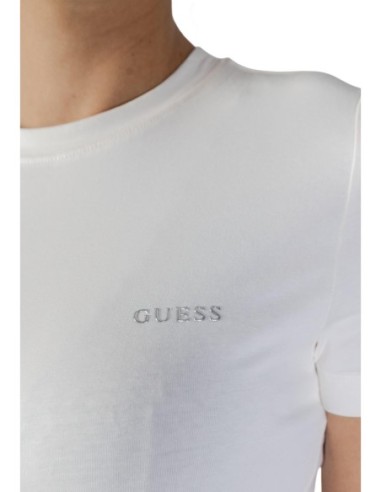 T-shirt femme Guess Active blanc mono light