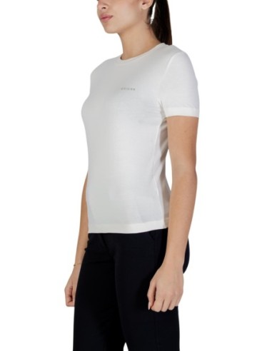 T-shirt femme Guess Active blanc mono light