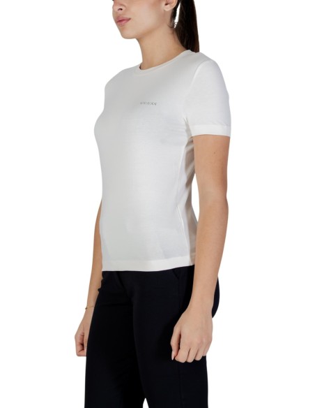 T-shirt femme Guess Active blanc mono light