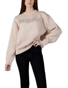 Sweat femme Guess Active rose imprimé