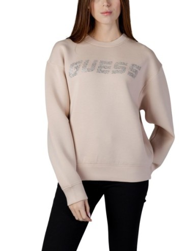 Sweat femme Guess Active rose imprimé