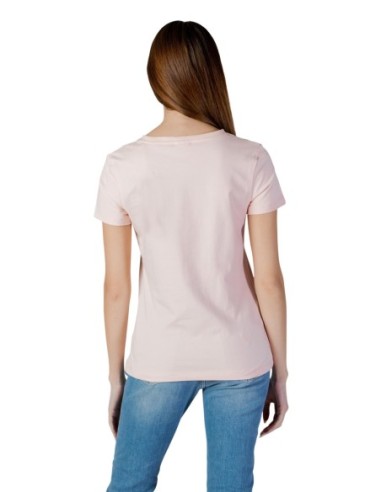 T‑shirt femme Guess Active rose imprimé