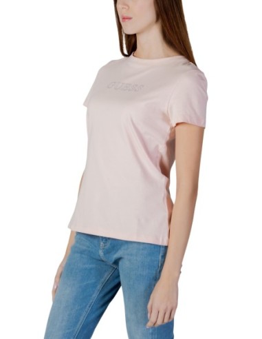 T‑shirt femme Guess Active rose imprimé