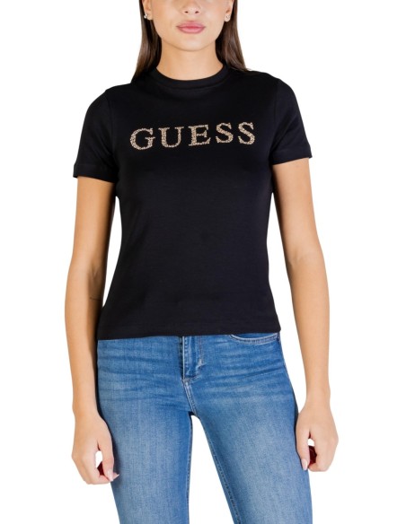 T-shirt femme Guess Active noir mono summer