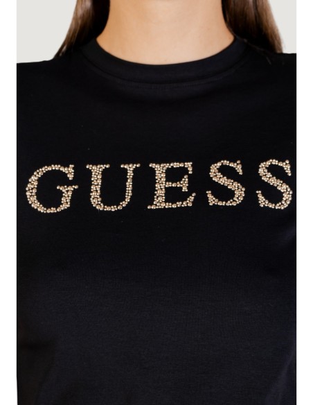 T-shirt femme Guess Active noir mono summer