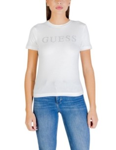 T-shirt femme Guess Active blanc mono summer