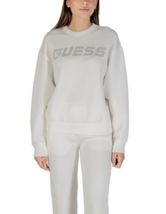 Sweat femme Guess Active blanc imprimé