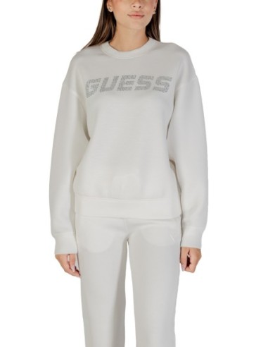 Sweat femme Guess Active blanc imprimé winter