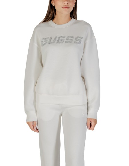 Sweat femme Guess Active blanc imprimé